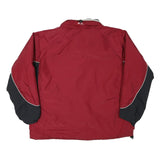 COLUMBIA Mens Red & Black Outdoor Jacket XL Polyester Blend Plain Zip Pocketed