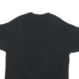 CHAMPION Mens Black Classic T-Shirt XL Short Sleeve Crew Neck Logo Embroidered