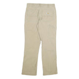 CARHARTT Mens Cotton Blend Beige Relaxed Zip Trousers W30 L29 Workwear Casual