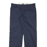 DICKIES Womens Navy Regular Fit Straight Trousers W33 L31 Workwear Classic
