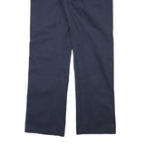 DICKIES Womens Navy Regular Fit Straight Trousers W33 L31 Workwear Classic