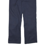 DICKIES Womens Navy Regular Fit Straight Trousers W33 L31 Workwear Classic