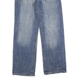 TAKE TWO Mens Regular Fit Straight Blue Denim Jeans W32 L32 Classic Cotton Blend