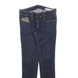 DIESEL Womens Blue Slim Skinny Denim Raw Jeans W27 L28 Classic Zip Cotton Blend