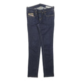 DIESEL Womens Blue Slim Skinny Denim Raw Jeans W27 L28 Classic Zip Cotton Blend