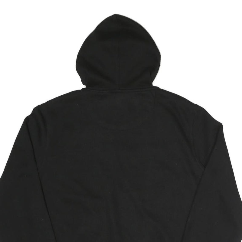 DKNY Mens Black Zip Up Hoodie S Printed Logo Cotton Blend Casual Sweatshirt