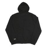 DKNY Mens Black Zip Up Hoodie S Printed Logo Cotton Blend Casual Sweatshirt