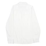 GUESS Mens White Cotton Blend Shirt M Long Sleeve Casual Button Down Collar