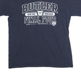 CHAMPION Mens Navy Blue Butler 2010 NCAA Final Four Graphic T-Shirt L Short