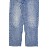 LEVI'S Womens Regular Blue Denim Straight Stone Wash W26 L27 Button Jeans