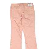 TRUE RELIGION Womens Regular Fit Flared Denim Light W30 L32 Pink Cotton Blend