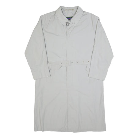 WESTBURY Mens White Classic Long Sleeve Button Cotton Blend Jacket L Plain