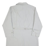 WESTBURY Mens White Classic Long Sleeve Button Cotton Blend Jacket L Plain