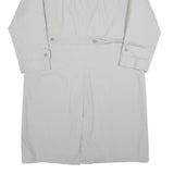 WESTBURY Mens White Classic Long Sleeve Button Cotton Blend Jacket L Plain