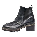 BERNARDO Chelsea Boots Black Leather Womens UK 6