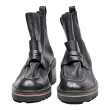 BERNARDO Chelsea Boots Black Leather Womens UK 6