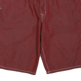 RED APE Mens Casual Red Shorts XL W38 Polyester Blend Relaxed Fit Button Closure