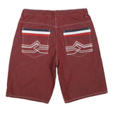 RED APE Mens Casual Red Shorts XL W38 Polyester Blend Relaxed Fit Button Closure