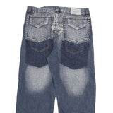 DA LUN Womens Relaxed Blue Denim Light Wash Jeans W32 L29 Casual Zip Pocketed