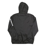 PUMA Mens Black Hoodie Zip Jacket S Polyester Plain Sports Casual Lightweight