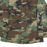 PROPPER INTERNATIONAL INC Mens Green Camouflage Cotton Blend Button Jacket M