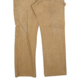 DICKIES Mens Cotton Blend Beige Regular Straight Trousers W36 L32 Workwear