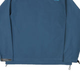 THE NORTH FACE Mens Blue XL Outdoor Jacket Polyester Blend Plain Zip Stand-Up