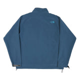 THE NORTH FACE Mens Blue XL Outdoor Jacket Polyester Blend Plain Zip Stand-Up
