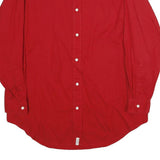 RALPH LAUREN POLO JEANS COMPANY Mens Red Shirt M Classic Cotton Long Sleeve