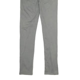 CALVIN KLEIN JEANS Womens Cotton Blend Grey Regular Straight Trousers W28 L31