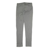CALVIN KLEIN JEANS Womens Cotton Blend Grey Regular Straight Trousers W28 L31