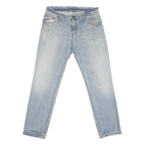 CARHARTT Mens Regular Fit Blue Denim Cotton Blend Jeans W34 L31 Zip Pocket