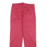S MAX MARA Womens Cotton Blend Red Regular Straight Trousers W30 L32 Stylish