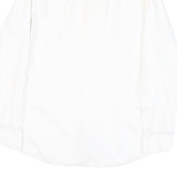 BOSS Mens White Plain Cotton Blend Shirt M Classic Formal Button Collar