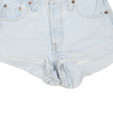 LEVI'S Womens Light Blue Denim Casual Shorts XS W26 Vintage 501 Cut-Off