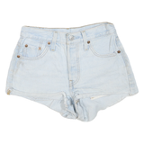 LEVI'S Womens Light Blue Denim Casual Shorts XS W26 Vintage 501 Cut-Off