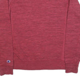 CHAMPION Mens Red S Crew Neck Sweatshirt Cotton Blend Pullover Lightweight