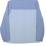 BAOJEE Womens Blue Light Blue Hooded Zip Jacket M Polyester Blend Plain