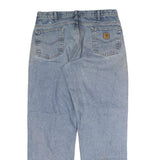 CARHARTT Mens Regular Fit Jeans Blue Denim Zip W38 L32 Classic Cotton Casual