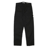 CARHARTT WIP Womens Black Regular Fit Straight Leg Trousers W28 L27 Cotton Blend