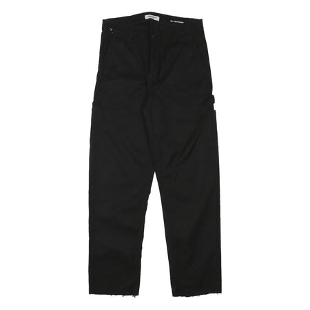 CARHARTT WIP Womens Black Regular Fit Straight Leg Trousers W28 L27 Cotton Blend