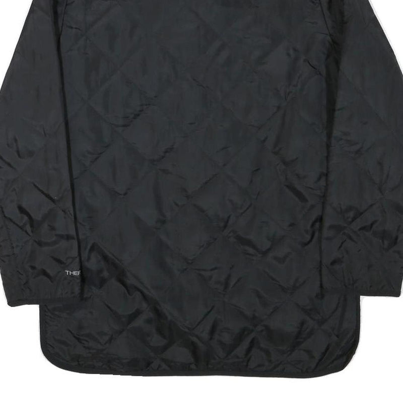 NIKE Boys Black L Performance Jacket Polyester Blend Button Closure Quilted