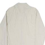 NAUTICA Mens Beige & Blue Check Shirt L Classic Fit Cotton Button-Down Collar