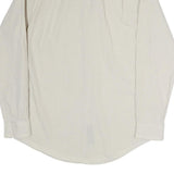 NAUTICA Mens Beige & Blue Check Shirt L Classic Fit Cotton Button-Down Collar