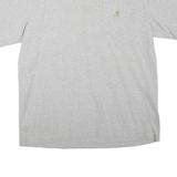 CARHARTT Mens Grey Pocket T-Shirt XL Short Sleeve Crew Neck Workwear