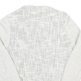 Womens White Textured Button Jacket UK 6 Polyester Blend Knit Classic Outerwear