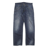 CARHARTT Mens Relaxed Blue Denim Jeans W32 L32 Workwear Casual Zip Closure