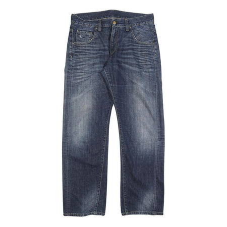 CARHARTT Mens Relaxed Blue Denim Jeans W32 L32 Workwear Casual Zip Closure