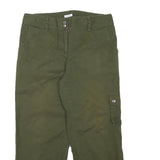 STRETCH Womens Shorts Green Cargo L W31 Cotton Blend Casual Utility