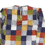 NICOLA Womens Multicolour Printed Long Sleeve Round Neck Top M Stylish Casual